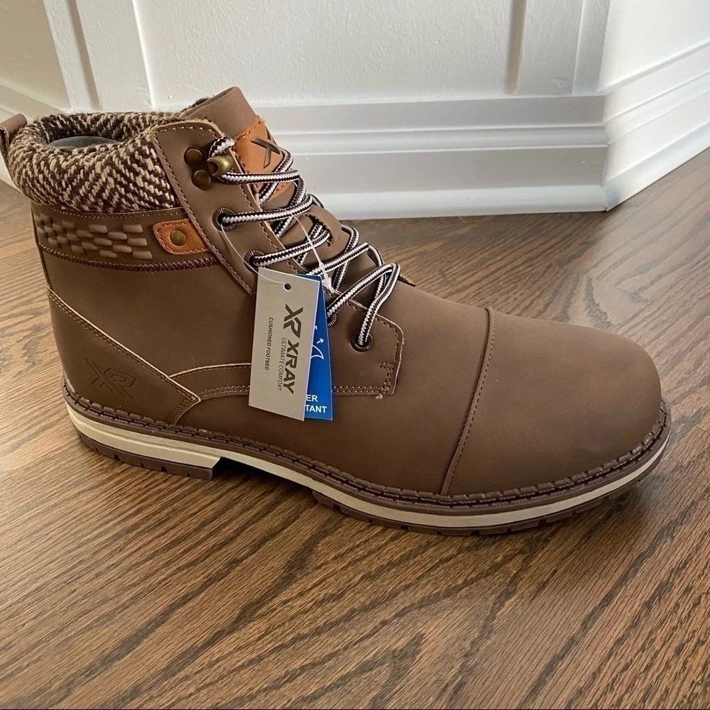 NWT Mens Xray Ruslan brown warm workbook hiking walking boot size 13